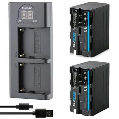 Abbildung von 2X F970 7850mAh + Slim Dual Ladegerät