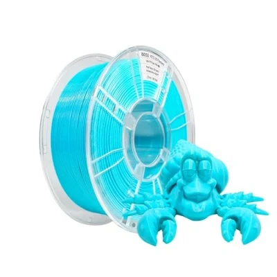 Abbildung von iBOSS PETG Filament 1,75 mm, stärkeres robustes 3D Druckerfilament, 1 kg Spule, Maßhaltigkeit +/ 0,02 Drucker Druckfilament, (PETG Cyan)