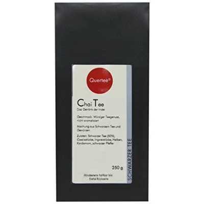 Abbildung von Quertee Schwarzer Tee Chai Das Getränk der Inder 250 g, 1er Pack (1 x g)