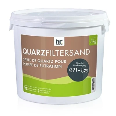 Abbildung von Höfer Chemie GmbH Poolpflege 5 kg Premium Quarzsand Filtersand 0,71 1,25 mm
