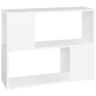 Abbildung von vidaXL TV Schrank mit Stauraum Lowboard Möbel Tisch Board Sideboard Fernsehtisch Fernsehschrank HiFi Weiß 80x24x63cm Holzwerkstoff