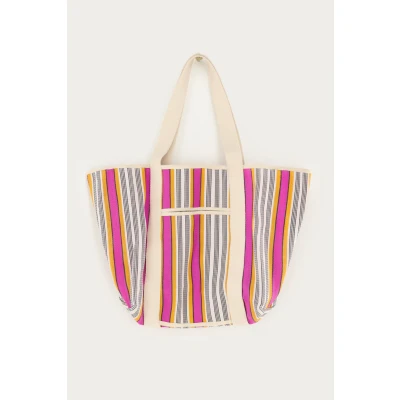 Abbildung von Pinker Shopper mit mehrfarbigen Streifen My Jewellery
