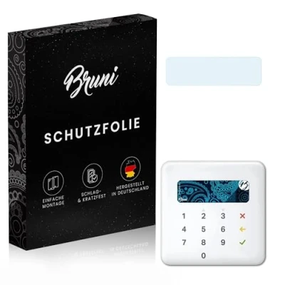 Abbildung von Bruni Schutzfolie kompatibel mit SumUp Air Folie, glasklare Displayschutzfolie (2X)