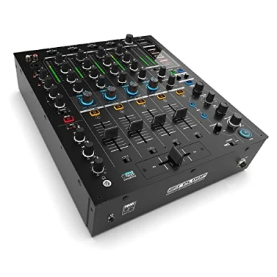 Abbildung von Reloop RMX 95 4+1 Kanal Clubmixer für DJs mit hochwertigem 24 Bit Interface, FX Einheit, Beat &amp; Klangfilter, Neural Mix™ EQ Modus und aktivem USB Hub