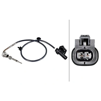 Abbildung von HELLA 6PT 358 226 171 Sensor, Abgastemperatur OPEL: Astra J Sports Tourer, Insignia A K Tourer
