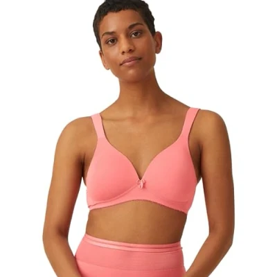 Abbildung von Naturana® BH Damen ohne Bügel [Cup A D] I 100% Gepolsterte Träger mit nahtlosen Cups Unterbrustband 75 Raspberry Mousse