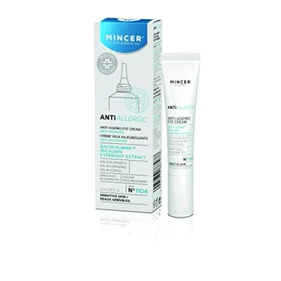 Abbildung von Mincer Pharma Anti Allergic Rötung Aging Glättende Augencreme für Empfindliche Haut mit Bacocalmine, Iricalmin und Augentrost Extrakt 15 ml