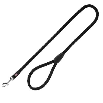 Abbildung von TRIXIE Hundeleine Cavo Leine LXL, 1,00 m ø 18 mm in schwarz kurze Führleine für den Hund mit guter Kontrolle große bis sehr Hunde 144201