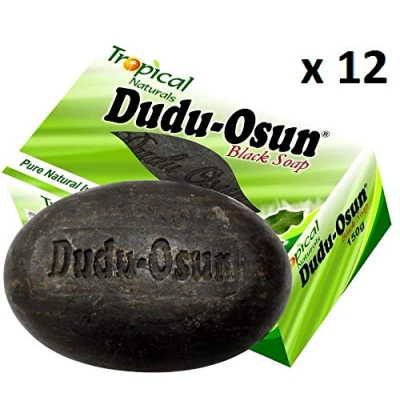 Abbildung von Dudu Osun Tropische reine natürliche afrikanische schwarze Seife, 12 Stück