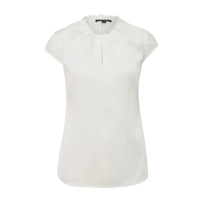 Abbildung von Satinbluse mit Raffung Creme 40