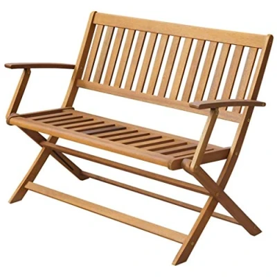 Abbildung von vidaXL Gartenbank 120 cm Massivholz Akazie