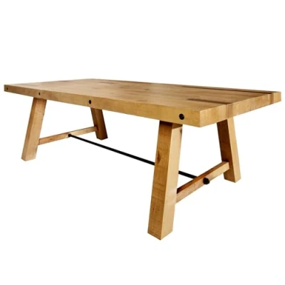 Abbildung von riess ambiente Esstisch FINCA 240cm vintage braun (Einzelartikel, 1 St), Massivholz · eckig Küche recycelt Pinienholz Industrial