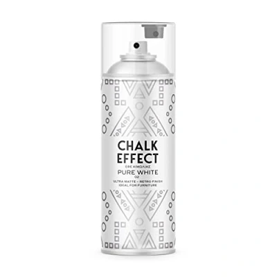 Abbildung von CL COSMOS LAC Kreidefarbe Spray Chalk Effect hochwertige chalky Kreidesprühfarbe Farbspray Paint Farbe (Pure White)