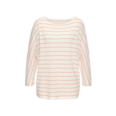 Abbildung von Vivance 3/4 Arm Shirt &quot;mit modischer Streifenstruktur&quot;, aus pflegeleichter Baumwoll Viskose Qualität