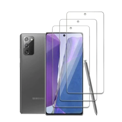 Abbildung von 3 Stück Schutzfolie Kompatibel mit Samsung Galaxy Note 20, 9H Härte Gehärtetem Glas, Anti Kratzer, Öl, Bläschen, Einfache Installation
