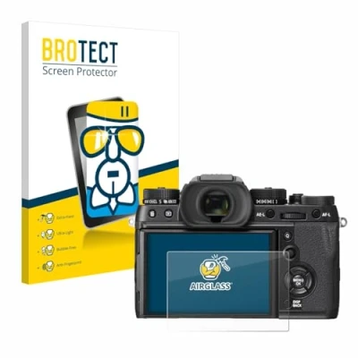 Abbildung von BROTECT Schutzglas für Fujifilm X T2 Schutzfolie Panzer Folie Glas [Extrem Kratzfest 9H, Anti Fingerprint, Ultra Transparent]