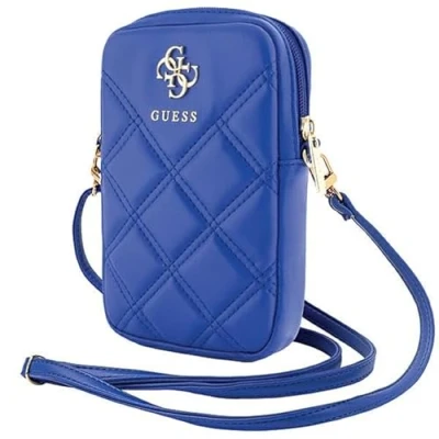 Abbildung von CG MOBILE Guess Handytasche GUWBZPSQSSGB Blau Zip Quilted 4G