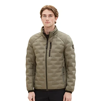 Abbildung von TOM Tailor Hybrid Übergangsjacke, Herren, Größe: XL, Smokey olive green