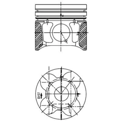 Abbildung von Kolben KOLBENSCHMIDT 40179610