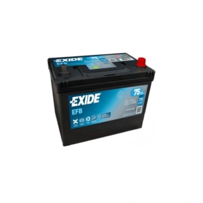 Abbildung von EXIDE EL754 Batterie 12V 75Ah 750A B0 NISSAN: X Trail, Qashqai / Qashqai+2 I, 2, HYUNDAI: i30 I Schrägheck, ix35, i40 Kombi, MAZDA: 6 Kombi