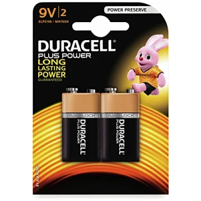 Abbildung von Duracell Plus Power Alkaline Batterien 9V (MN 1604) 2er Pack