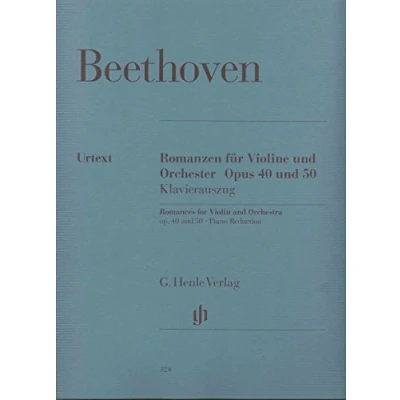 Abbildung von Romanzen Op 40 + 50. Violine, Klavier: Klavierauszug: Instrumentation: Violin and Piano, Concertos (G. Henle Urtext Ausgabe)
