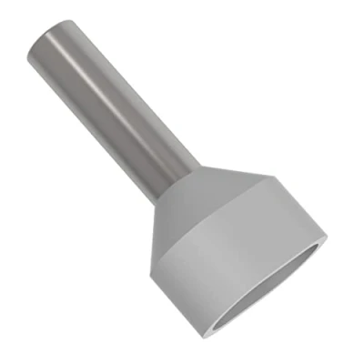 Abbildung von AUPROTEC Aderendhülsen Twin von 0,5 16 mm² isoliert 10 1000 Stück Auswahl: (100 Stück, 4.0 grau)