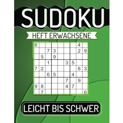 Abbildung von Sudoku Heft Erwachsene Leicht Bis Schwer: 600 Rätsel Großdruck mit Lösungen.