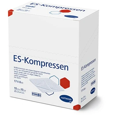 Abbildung von ES KOMPRESSEN steril 10 x cm 8fach, 25 2 Stk.