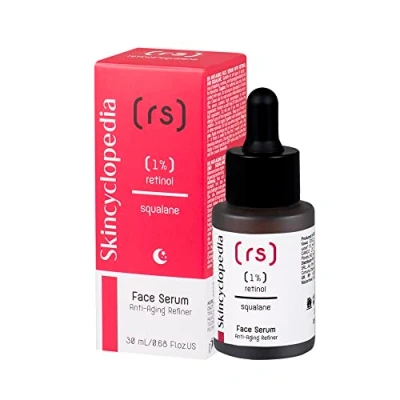 Abbildung von Skincyclopedia 1% Retinol Serum hochdosiert mit Squalan, Anti Aging Gesichtsserum, wirkt der vorzeitigen Hautalterung entgegen, hochwirksame Gesichtspflege, 30ml