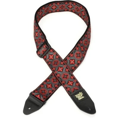 Abbildung von Ernie Ball Jacquard Gitarrengurt Red King