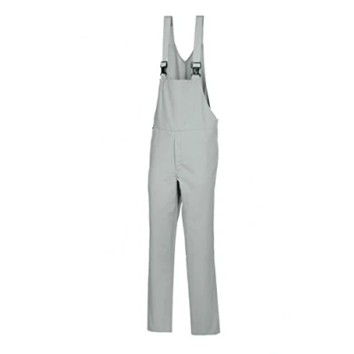 Abbildung von BP 1675 558 51 2XLl Unisex Latzhose, mit Gummizug in der Taille, 245,00 g/m² Stoffmischung, hellgrau,