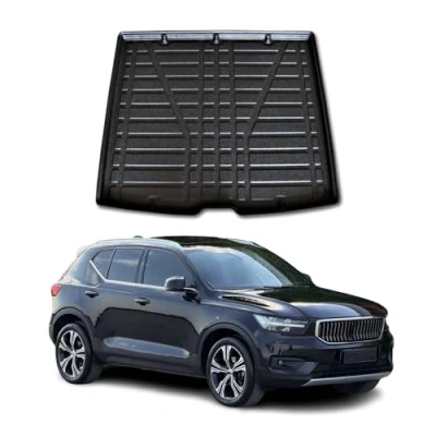 Abbildung von OMAC Kofferraumwanne Laderaumwanne kompatibel mit Volvo XC40 2018 2024 Gummi TPE Schwarz