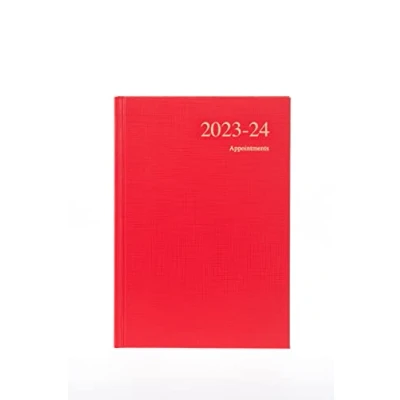 Abbildung von Collins Debden Essentials Academic 202324 A5 Tagesansicht, Jahreskalender, Planer (Termine), Schule, Hochschule oder Universität, Seminarjournal Juli 2023 bis 2024 Rot ESSA51M.15 2324