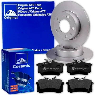 Abbildung von ATE Bremsscheiben 302mm + CERAMIC Beläge hinten für A6 C6 4F Limo Avant