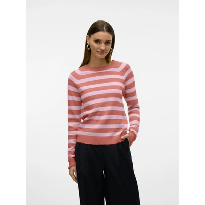 Abbildung von Vero Moda Vmdoffy O NECK Strickpullover, Damen, Größe: XS, Dubarry/bon bon