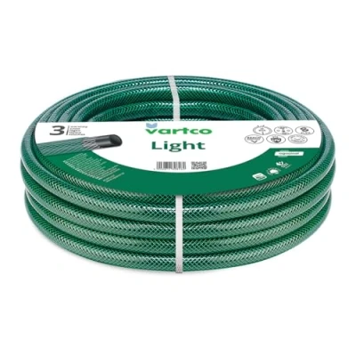 Abbildung von Vartco Light 3 lagiger Wasserschlauch Gartenschlauch Schlauch Gartenbewässerung Flexibel Flexischlauch Polyester Kreuzgeflecht UV beständig 20 Bar (1&quot; 20m)