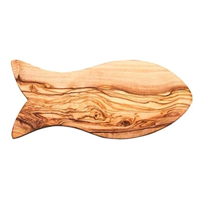 Abbildung von Schale ca. 22x10cm Olivenholz Fisch Sushi Holzschale Dekoschale Snacks Dip Antipasti Küche Unikat Holz