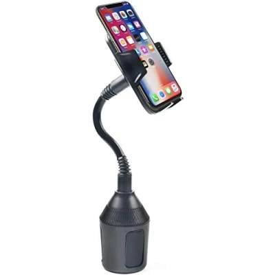 Abbildung von DBREAKS Universal Handy Autohalterung, 360 Drehbar Dosenhalter, Schwarz Getränkehalter für Auto, Cup Mount Smartphones bis zum 8.4CM.