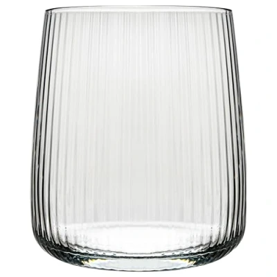 Abbildung von KONZEPT Gläser Set 6 teilig, Trinkgläser Geriffelte 320 ml, Wassergläser, spülmaschinenfest