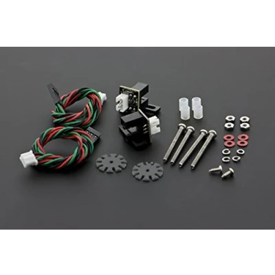 Abbildung von Wheel Encoders For Arduino TT Motor/Best fit with Micro DC Geared Motor.It includes encoders, plastic tube, paper mediated gasket etc