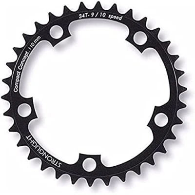 Abbildung von Stronglight Unisex Erwachsene Kettenblatt 2286545202 Kettenblatt, schwarz, 52 Zähne