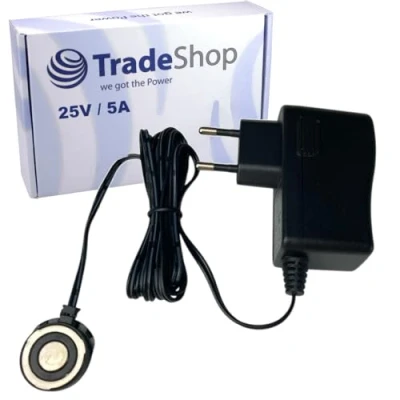 Abbildung von Trade Shop 25V Ladegerät kompatibel mit Philips SpeedPro Max FC6812, FC6813, FC6814, FC6721, FC6722, FC6723, FC6801, FC6802, FC6901, FC6902