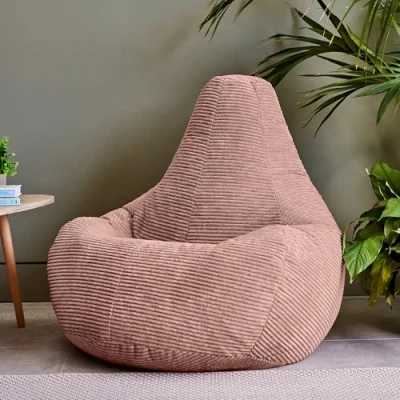 Abbildung von icon Sitzsack Sessel mit Liege aus Cord „Dalton“, Made in Germany, für Erwachsene &amp; Kinder