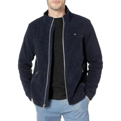 Abbildung von Tommy Hilfiger Herren Lightweight Polar Fleece Jacket Fleecejacke, Marineblau, S