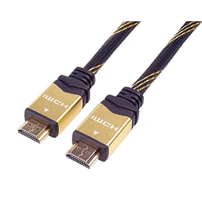 Abbildung von PremiumCord gold 4K High Speed ​​HDMI + Ethernet Kabel 3 m, Kompatibel mit Video 2160p, FULL HD 1080p, Deep Color, 3D, ARC, HDR, 10,2Gbps, vergoldete Anschlüsse, schwarz