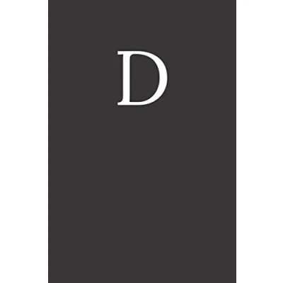Abbildung von Buchstabe D Notizbuch: A5 Notizbuch Blanko 120 Seiten Notizblock Tagebuch Terminplaner Schreibheft für Notizen 6x9