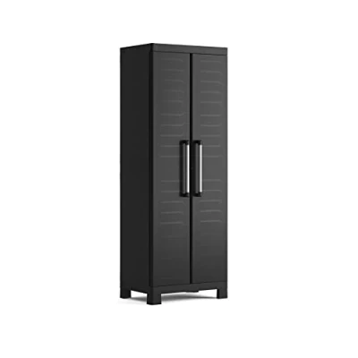 Abbildung von Keter Detroit, hoch Kunststoffschrank, Kunststoff, schwarz, 65 x 45 182 cm