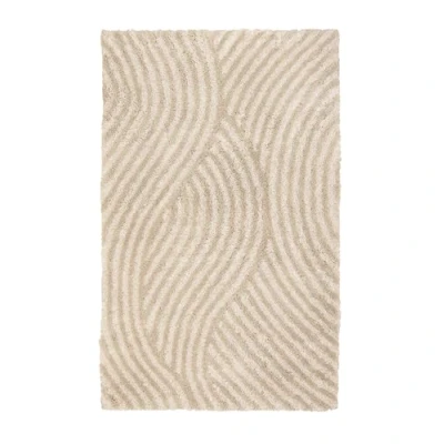 Abbildung von Kleine Wolke Badematte &quot;Calma&quot;, Höhe 30 mm, rutschhemmend beschichtet, fußbodenheizungsgeeignet, Badteppich, Wellen Design