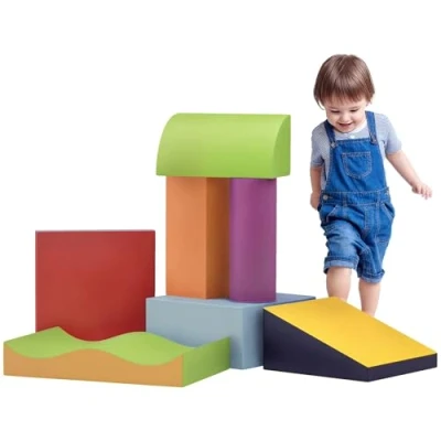 Abbildung von HOMCOM Bausteinset 7er Set Schaumstoff Bausteine für 1 3 Jahre alt Kinder